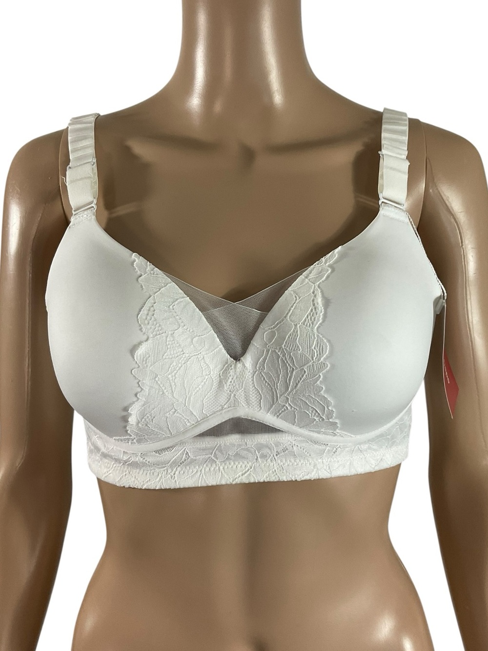 SonaShape Wireless Lifting Bra White Lace NWT Size M Full Coverage